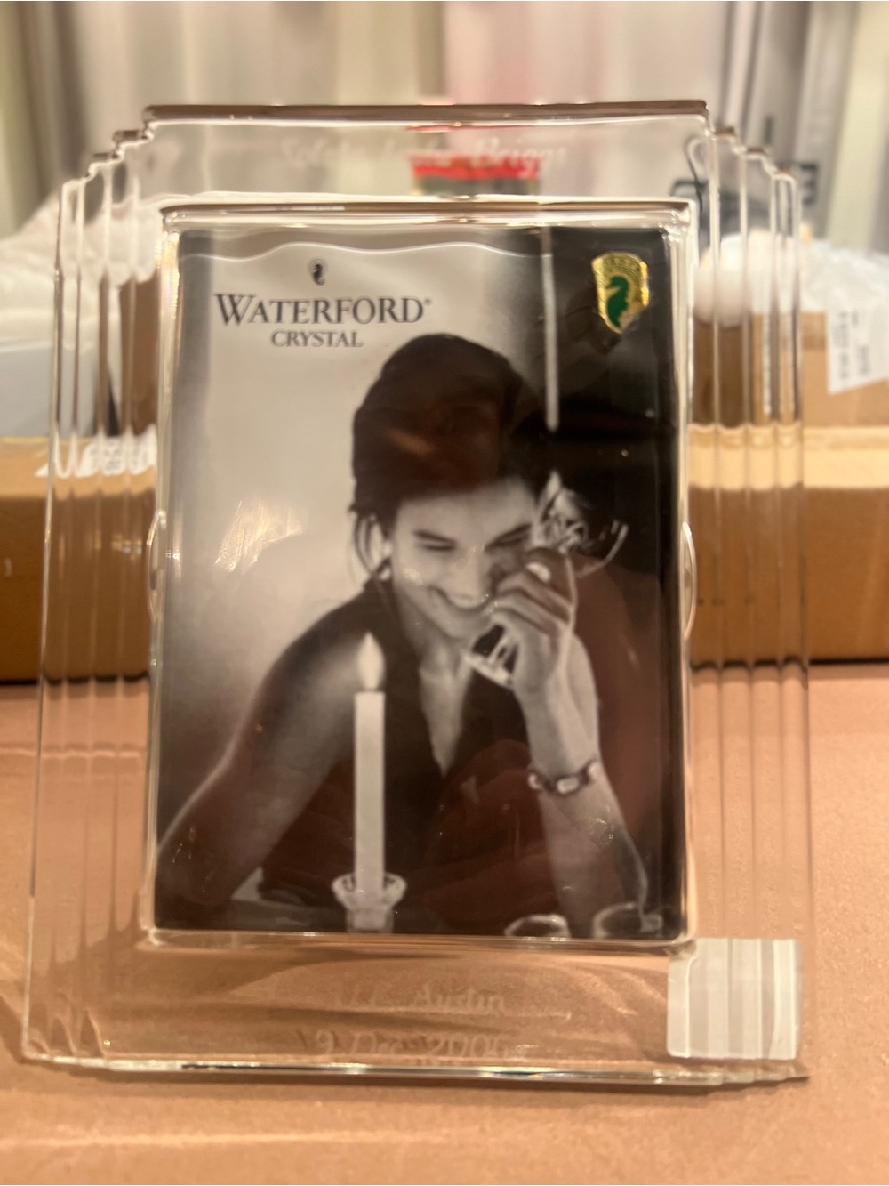 Waterford crystal picture frame 5x7